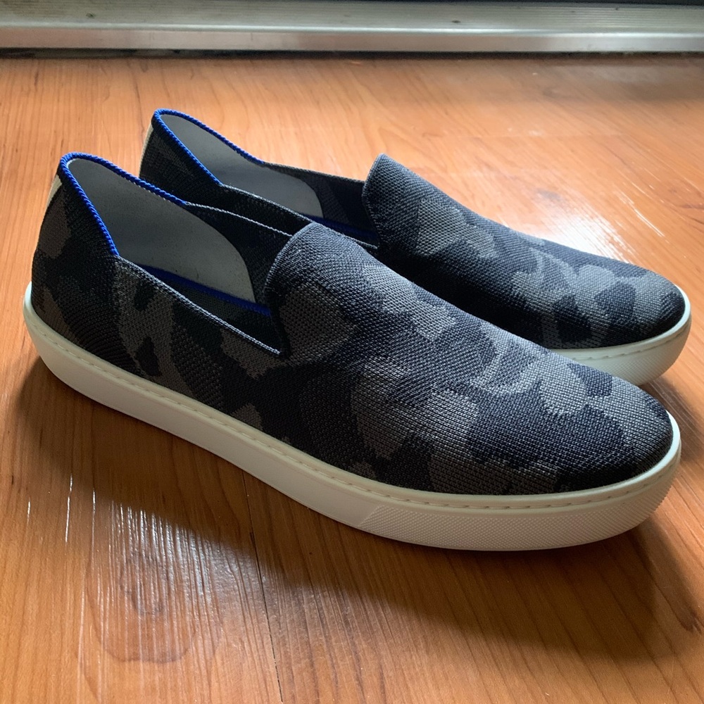 Rothy’s Grey Camo Slip On Sneaker